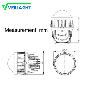 Projecteur <span class=keywords><strong>de</strong></span> feux <span class=keywords><strong>de</strong></span> brouillard GTR DRL 3 pouces à lentille BI LED du fabricant d'origine, 3 pouces, LHD RHD en option, H11 Bi-laser BIF, Lampe antibrouillard F70C - Product Image 6