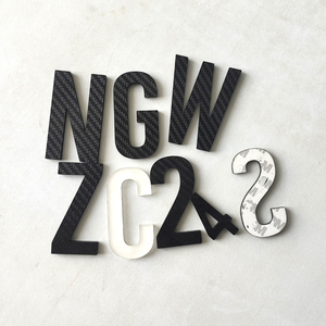 Anh xe tấm giấy phép tùy chỉnh hình dạng và kích thước chữ cái và số Acrylic chữ Acrylic số - Product Image 3