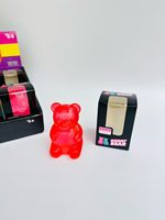 Vente en gros : Ours anti-stress souple scintillant effet aurore, motif vortex, emballé en boîte colorée