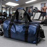 Sac bandoulière personnalisé en polyester Oxford, grande capacité, extensible, durable, imperméable, léger, avec compartiment pour chaussures de sport et articles mouillés