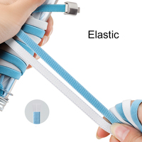 Lacets élastiques sans nœud, lacets plats pour chaussures, lacets magnétiques faciles à verrouiller avec boucle en métal
