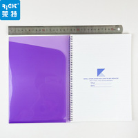 Carnet à spirales PP avec pages lignées, couverture en plastique, pour étudiants et bureau
