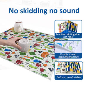 Tapete de drenaje para encimera de cocina, posavasos, esponja de microfibra, aislamiento térmico, tapete absorbente, tapete seco, tapete antideslizante, venta al por mayor - Product Image 2