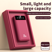 Banco de Energía Portátil Mini Delgado de Nuevo Estilo, 10000 mAh, Doble USB, Iluminación LED, Banco de Energía de 10000 mAh