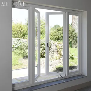 Proveedor chino, ventanas abatibles negras de alta calidad para casa, ventana de inclinación y giro de aluminio, cocina, otras ventanas