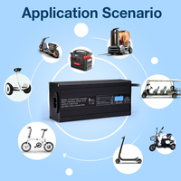 Chargeur rapide intelligent pour vélo électrique, moto, scooter 24V 48V 60V 72V 30ah 5A 300W avec certifications CE KCC ETL