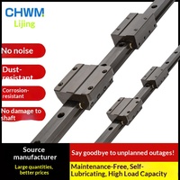 Bloc de guidage linéaire CHWM en alliage d'aluminium, rail de roulement équivalent EGH/HGW, série J-CRH 2412N, charge dynamique, sans entretien