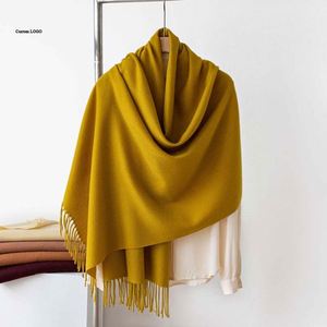 Handmade Joker Faux Cashmere Scarf in Solid Colors for Event Giveaways and Business <b>Presentations</b> - Product Image 1