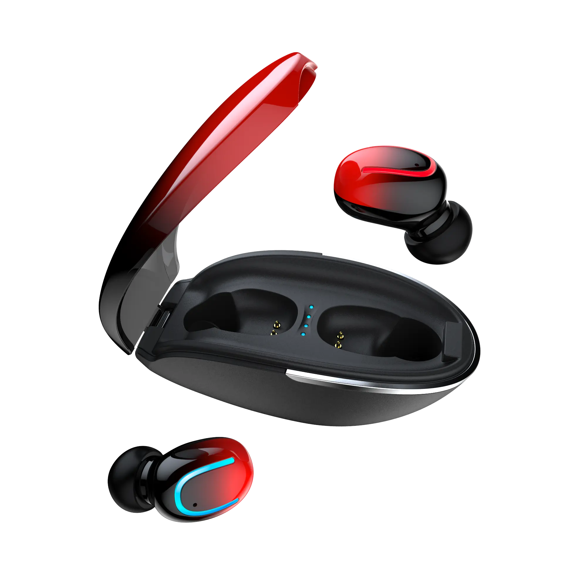 2023 Neue beliebte Gradient TWS Kopfhörer-Geräusch unterdrückung Tragbarer In-Ear-Kopfhörer V5.0 Freisprech-Ladebox mit 650mAh