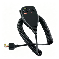 Microphone PTT dynamique filaire noir à 8 broches en plastique pour autoradio, compatible TM261A TM461 TM-241A TM-231A TM-431A TM-531A MC-44