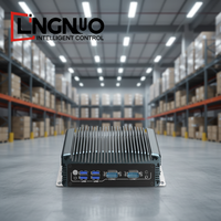 Mini PC Industrial de Aluminio sin Ventilador, Doble LAN, Puerto HD, VGA, Doble DP, DDR4, MSATA, WiFi, Ranura para Tarjeta SIM 4G, Doble COM RS232, Montaje en Pared