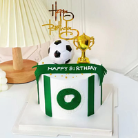 Football Football gâteau Topper anniversaire garçon gâteau Topper bébé douche joyeux anniversaire fête décor sport fête fournitures gâteau accessoire