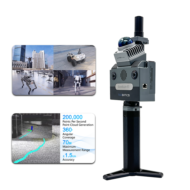 Latest TAOBOTICS SLAM S1 Handheld 3D LiDAR Scanning System,Color Point Cloud with Highly Integrated Camera Mapping