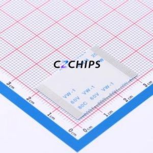 JS05A-40P-030-3-4 FFC Cable (Flexible Flat Cable) P=0.5mm Connector 40P 0.5mm 0.3mm Non-Inverting - Product Image 1