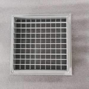 Rejilla de Ventilación de Doble Capa de Aluminio Extruido Personalizable, con Recubrimiento en Polvo Blanco, Ajustable, para Sistemas HVAC - Product Image 3