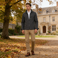 Blouson Bomber Homme Haute Qualité Imperméable Coupe-Vent Épais Col Montant Personnalisable Impression Frontale Tissu Non Tissé