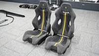 Sièges baquets réglables en cuir et fibre de carbone de luxe pour l'intérieur de voiture, pour Ferrari 458 Speciale 488 Sport Racing Seat