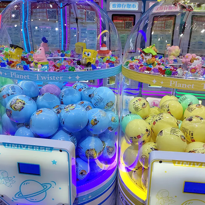 10cm Mini capsula multicolore giocattolo distributore automatico di Capsule Gashapon giocattoli adatti per artigli macchina