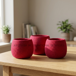 Vase imprimé fait main pour fleurs de table — 100%, petit Vase décoratif, en laine de nouvelle-zélande, Vase de loisir artisanal, bon marché - Product Image 3