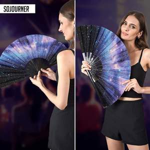 Grand éventail en bambou Abanico pour événements, fêtes et spectacles - Product Image 6
