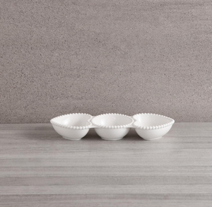 Custom White Heart Shaped Porcelain <b>Plates</b> and Bowls with Beaded Rim, Elegant <b>Ceramic</b> Tableware for Wedding, Valentine's Day - Product Image 5