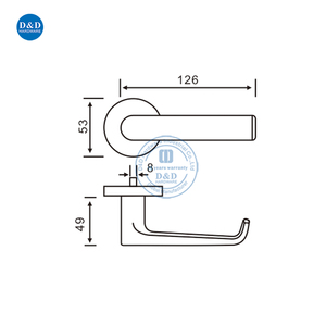 Tay Nắm Cửa Hiện Đại Bằng Thép Không Gỉ Cho Cửa Nội Thất - Product Image 5