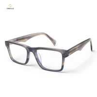 Montures de lunettes épaisses Omelle Top Result Discount Designer, noires, tendance et stylées pour femmes