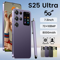 Nuevo Smartphone Les S25 Ultra Original 5G CDMA de 7.3 Pulgadas con Android 14, Pantalla HD de 108MP, LTE, 16GB+1TB, Desbloqueado Global Elite, Doble SIM