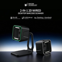 Escáner de Código de Barras 2D USB con Cable Xincode, Lector de Códigos QR Omnidireccional de Escritorio para Tiendas, Restaurantes y Almacenes GT-8900A