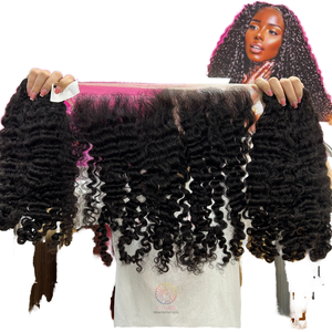 Des looks complets commencent ici : notre ensemble de cheveux naturels avec frontal s'intègre parfaitement pour un fini complet et naturel, au quotidien. - Product Image 1