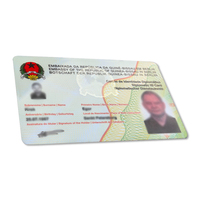 Kartu Nama Holografik PVC Berkualitas Tinggi yang Dapat Disesuaikan RFID NFC Komunikasi CR 80 Frekuensi 13.56MHz