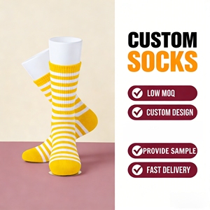 Chaussettes Jacquard en Maille Rayée Respirante et Douce, Anti-Odeur, Extensibles, en Mélange de Coton Tricoté, Prix Usine, Idéales pour la Gym - Product Image 1