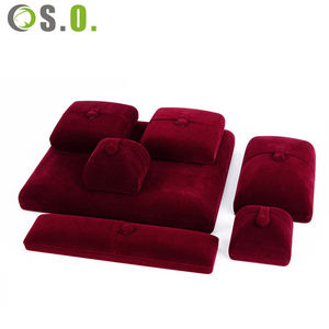 Caja de Joyería de Terciopelo de Moda, Caja para Anillo de Compromiso, Caja de Almacenamiento de Joyería Creativa con Esquinas Redondeadas y Cierre a Presión Doble - Product Image 2