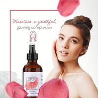 Tonique Facial à l'Eau de Rose Bio Marque Blanche 100% Hydratant en Spray Hydrolat Fabriqué à Partir de Fleurs de Rose Pures OEM/ODM
