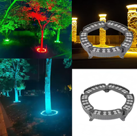 Lampu Cincin Pohon LED RGB AC24V IP65 CE RoHS, Lampu Pohon Embrace, Lampu Pohon Palem, untuk Lampu Sorot Aluminium Lanskap Luar Ruangan