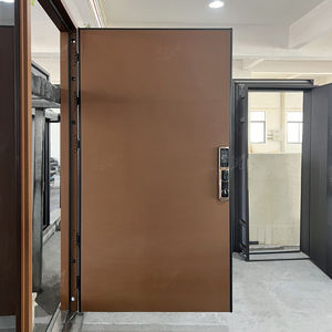 Porte d'entrée en acier de conception moderne de sculpture 3D de luxe Porte d'entrée principale de <span class=keywords><strong>maison</strong></span> de sécurité supplémentaire pare-balles pour l'intérieur pour Villa Hôtel - Product Image 2