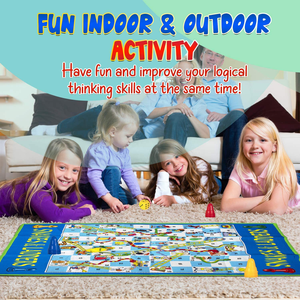 Tiktok – <span class=keywords><strong>jeu</strong></span> de société familial de grande taille, ensemble de tapis de <span class=keywords><strong>jeu</strong></span> Double face 2 en 1 Ludo serpent <span class=keywords><strong>et</strong></span> <span class=keywords><strong>échelles</strong></span>, offre spéciale 2022 - Product Image 3