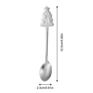 Lot de cuillères à thé et à café festives Père Noël pour Noël, vente en gros - Product Image 6