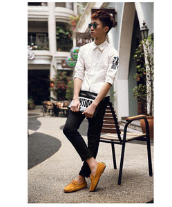 Fabricants de chaussures <span class=keywords><strong>bateau</strong></span> personnalisées avec logo, légères, respirantes, à enfiler, en daim premium, mocassins décontractés pour hommes - Product Image 5