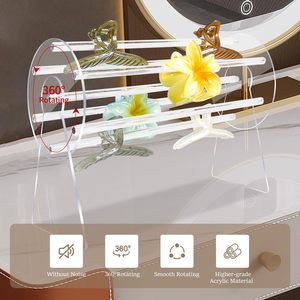 Acrylic <strong>Hair</strong> Accessories Holder,360-Degree Rotating Claw <strong>Clip</strong> <strong>Organizer</strong>,<strong>Hair</strong> <strong>Clip</strong> <strong>Organizer</strong> Display Clear Stand