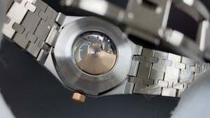 Montre de plongée mécanique de haute qualité 41 mm, mouvement ciel étoilé, aiguilles en cristal de glace, alarme, acier inoxydable - Product Image 4