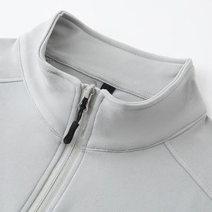 Pull de golf personnalisé pour homme, 100% coton, col montant, manches longues, demi-zip, séchage rapide, imperméable, brodé, ODM - Product Image 3