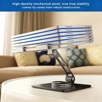 Ajustable à 360° °   Support rotatif pour tablette et téléphone, support pliable en acier au carbone pour iPad, iPhone, Samsung, Xiaomi de 4 à 13 pouces, accessoires
