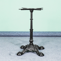 Pied de table industriel en fonte de fer forgé, style trompette, avec manivelle, pour restaurant, bistrot, café, intérieur, prix abordable