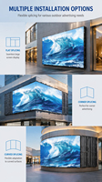 Écran LED SMD P2 P3 P4 P5 P6 P8 P10, panneau d'affichage mural, 3D à l'œil nu, extérieur, étanche, affichage publicitaire LED pour magasin