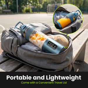 Nuevo Exprimidor Portátil 2026, Recargable por USB, con Pantalla LED, Fácil de Transportar, Mini Licuadora de Frutas para Viajes, Smoothies y Batidos, de un Solo Uso, OEM - Product Image 3