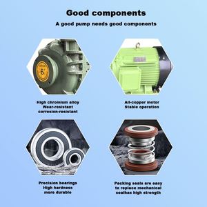 ปั๊มสูบของเหลวสำหรับบำบัดน้ำเสีย ขนาด 2/1.5 นิ้ว เครื่องปั๊มสำหรับแยกน้ำออกจากสารแขวนลอย ปั๊มสูบสารแขวนลอยขนาด 3 นิ้ว - Product Image 6