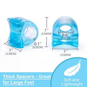 Meilleure vente Séparateur d'orteils en gel de silicone <span class=keywords><strong>Hallux</strong></span> <span class=keywords><strong>Valgus</strong></span> Protecteur de soins des pieds Séparateur d'orteils - Product Image 5