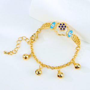 Arabian Style Ayong Jewelry Colorful Plating Kids <strong>Infinity</strong> Jewelry 18k <strong>Gold</strong> Plated Charm <strong>Bracelet</strong> for Children - Product Image 4
