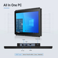 PC tout-en-un personnalisable de 10,4 à 19 pouces, PC industriel à cadre ouvert, étanche IP65, écran LCD avec système d'exploitation Windows Android, kiosque